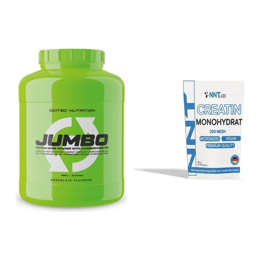 Masseaufbau-Set: Scitec Jumbo + NNT Creatin Monohydrat – alle enthaltenen Artikel