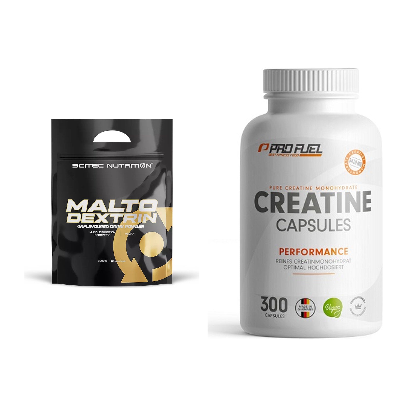 Masseaufbau-Set: Scitec Maltodextrin 2000g + ProFuel Creatine – alle enthaltenen Artikel