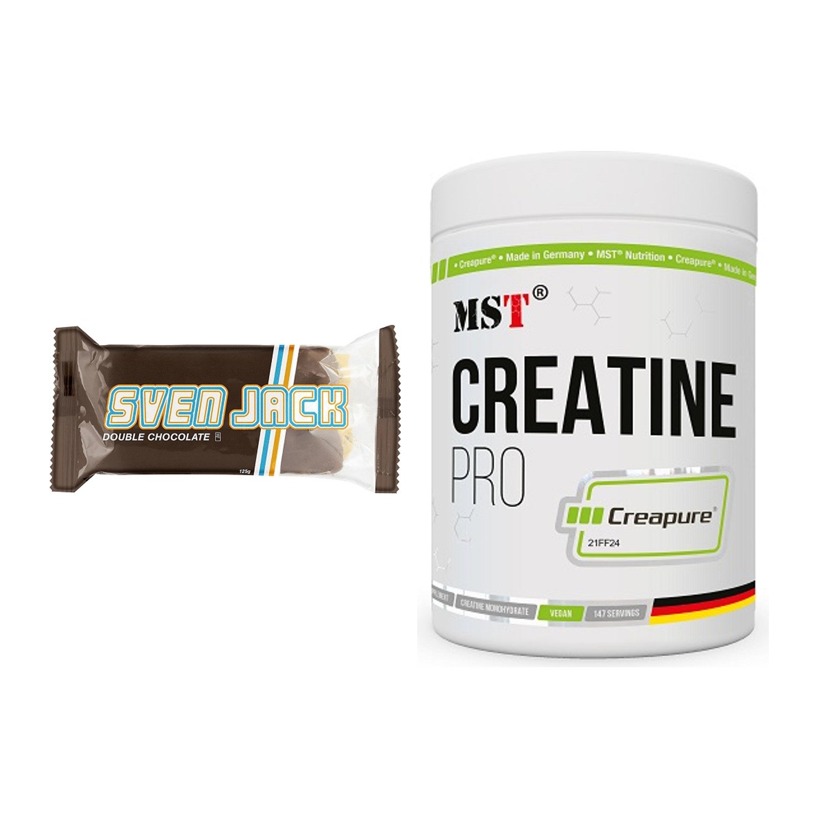 Masseaufbau-Set: Sven Jack (Energycake) + MST Creatin Pro CREAPURE – alle enthaltenen Artikel