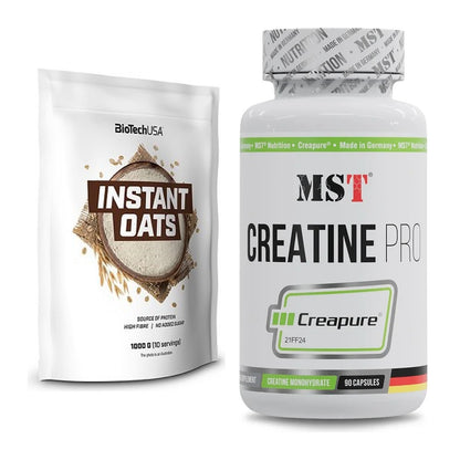 Masseaufbau-Set: BioTech Instant Oats + MST Creatine Pro CREAPURE – alle enthaltenen Artikel
