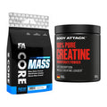 Masseaufbau-Set: FA Nutrition Core Mass + Body Attack 100% Pure – alle enthaltenen Artikel