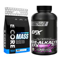 Masseaufbau-Set: FA Nutrition Core Mass + EFX Kre-Alkalyn 3000 – alle enthaltenen Artikel