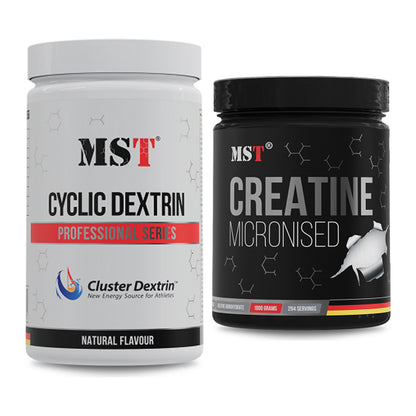 Masseaufbau-Set: MST Cluster Dextrin + MST Creatin Monohydrate – alle enthaltenen Artikel