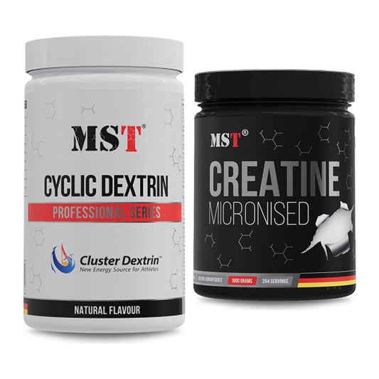 Masseaufbau-Set: MST Cluster Dextrin + MST Creatin Monohydrate – alle enthaltenen Artikel