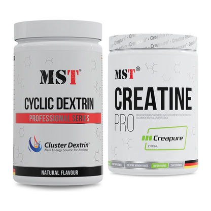 Masseaufbau-Set: MST Cluster Dextrin + MST Creatin Pro CREAPURE – alle enthaltenen Artikel
