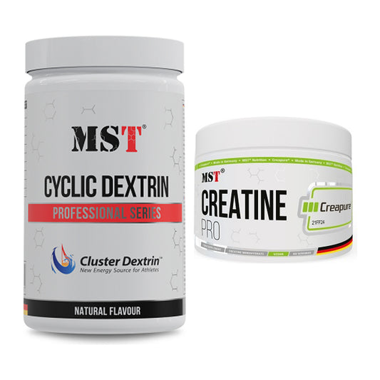 Masseaufbau-Set: MST Cluster Dextrin + MST Creatin Pro CREAPURE – alle enthaltenen Artikel