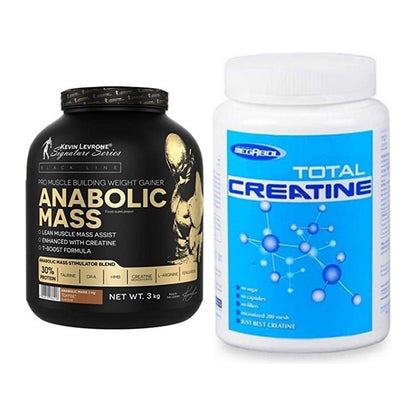 Masseaufbau-Set: Kevin Levrone Anabolic + Megabol Total Creatine – alle enthaltenen Artikel