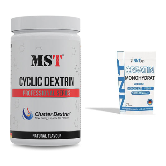 Masseaufbau-Set: MST Cluster Dextrin + NNT Creatin Monohydrat – alle enthaltenen Artikel