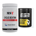 Masseaufbau-Set: MST Cluster Dextrin + ESN Ultrapure Creatine Capsules – alle enthaltenen Artikel