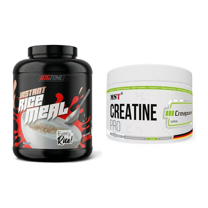 Masseaufbau-Set: Big Zone Rice Meal 3000g + MST Creatin Pro CREAPURE – alle enthaltenen Artikel