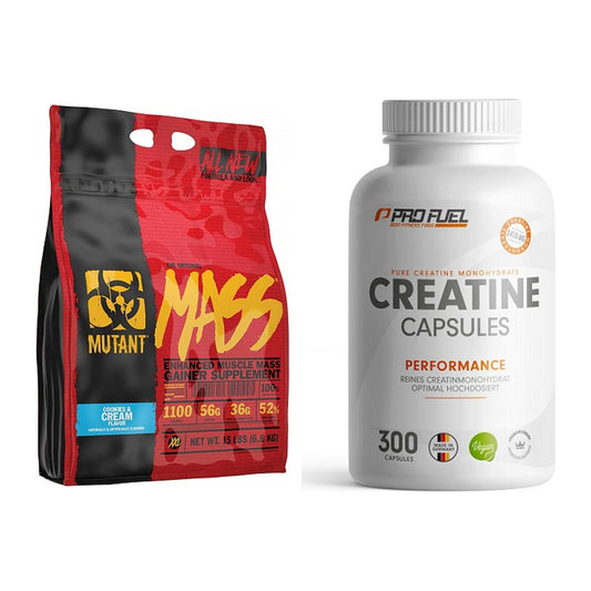 Masseaufbau-Set: Mutant Mass + ProFuel Creatine Monohydrate – alle enthaltenen Artikel
