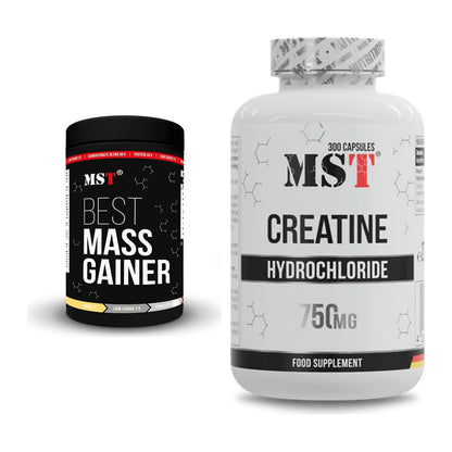 Masseaufbau-Set: MST Best Mass Gainer + MST Creatine HCL – alle enthaltenen Artikel