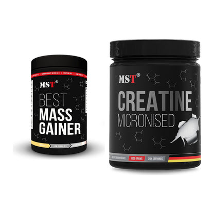 Masseaufbau-Set: MST Best Mass Gainer + MST Creatin Monohydrate – alle enthaltenen Artikel