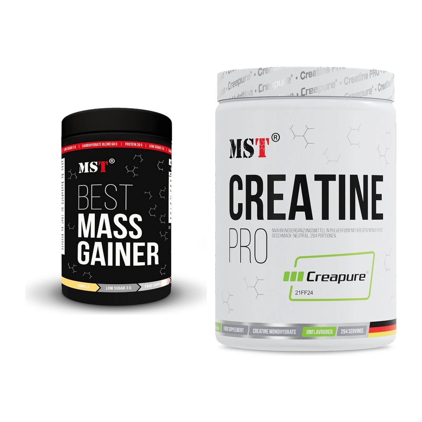 Masseaufbau-Set: MST Best Mass Gainer + MST Creatin Pro CREAPURE – alle enthaltenen Artikel