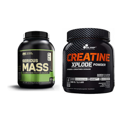 Masseaufbau-Set: Optimum Nutrition Serious + Olimp Creatine Xplode – alle enthaltenen Artikel
