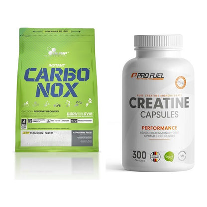 Masseaufbau-Set: Olimp Carbo Nox 1kg + ProFuel Creatine – alle enthaltenen Artikel