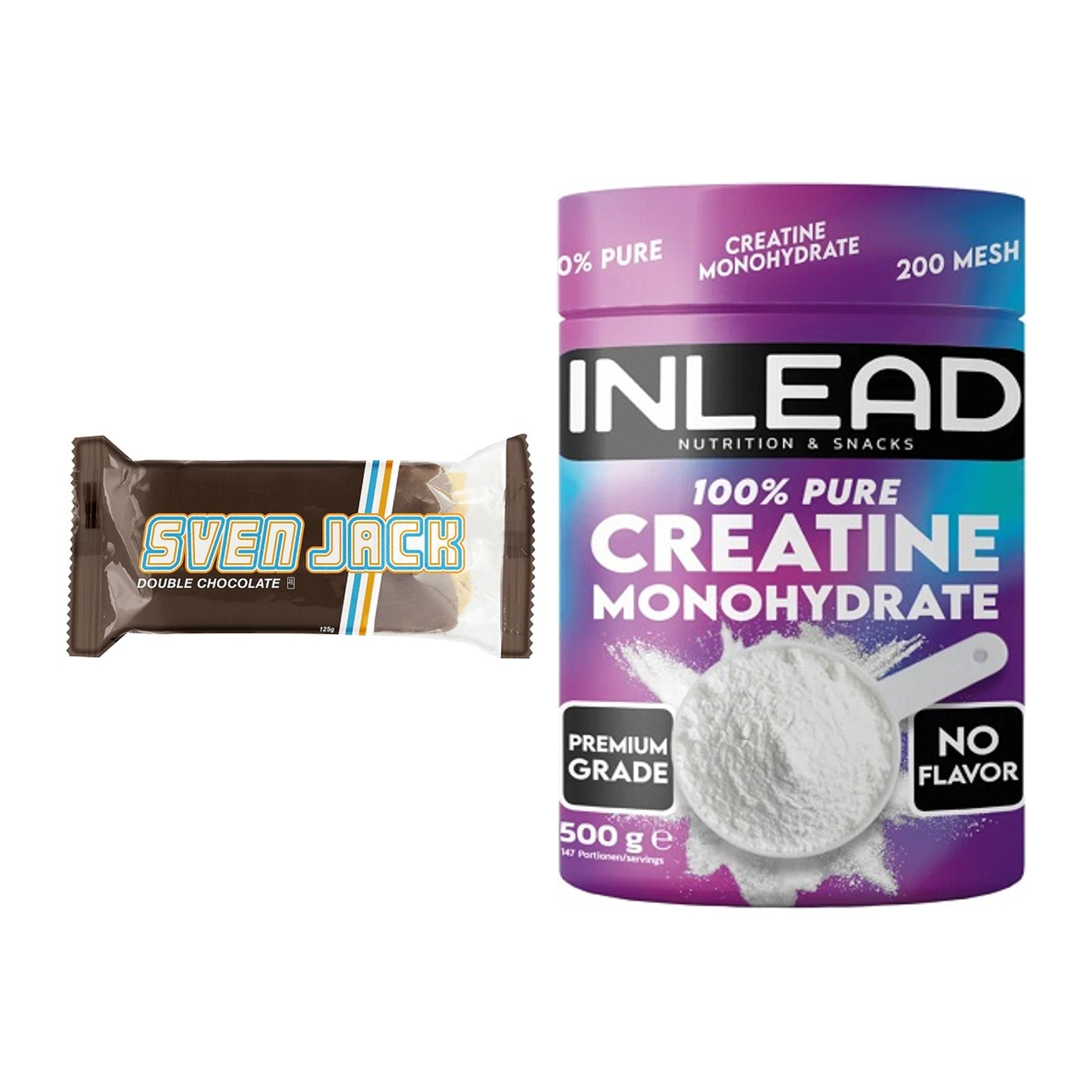 Masseaufbau-Set: Sven Jack (Energycake) + INLEAD Creatine Monohydrate – alle enthaltenen Artikel