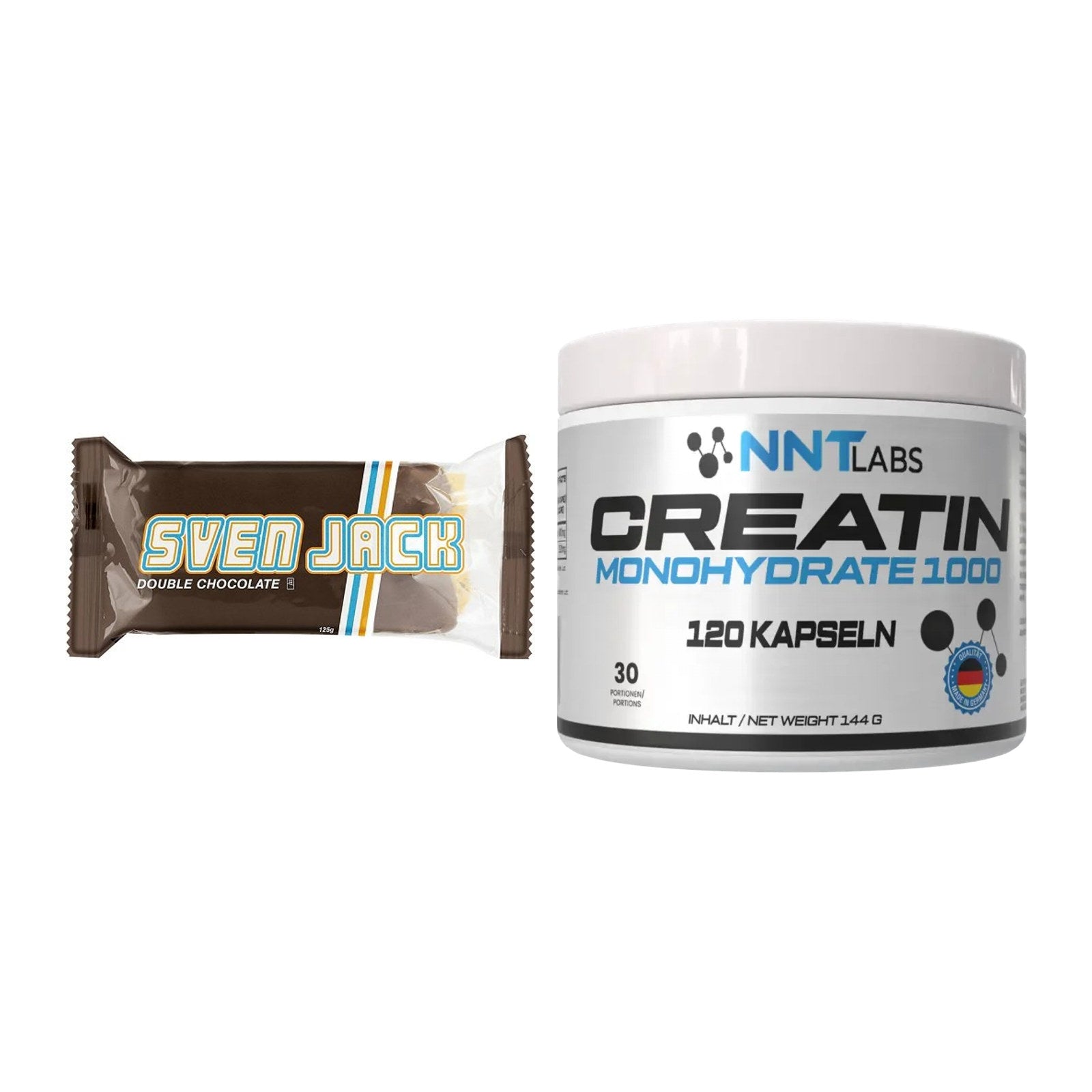 Masseaufbau-Set: Sven Jack (Energycake) 24 + NNT Creatin 1000 mg – alle enthaltenen Artikel