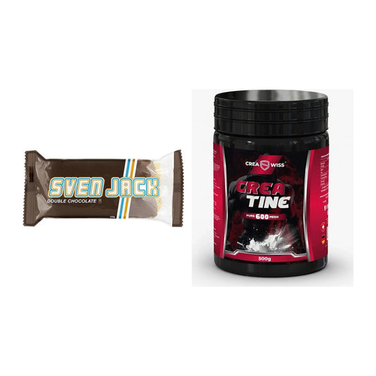 Masseaufbau-Set: Sven Jack (Energycake) 24 + CREASWISS Creatine 600 – alle enthaltenen Artikel