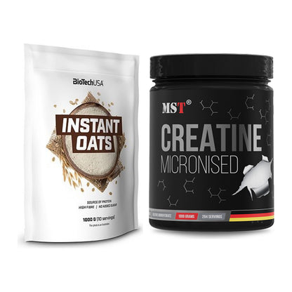 Masseaufbau-Set: BioTech Instant Oats + MST Creatin Monohydrate – alle enthaltenen Artikel