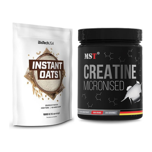 Masseaufbau-Set: BioTech Instant Oats + MST Creatin Monohydrate – alle enthaltenen Artikel