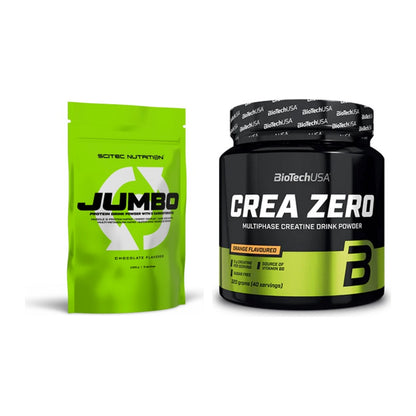 Masseaufbau-Set: Scitec Jumbo + BioTech Crea Zero – alle enthaltenen Artikel