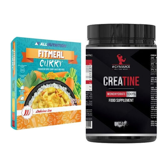 Masseaufbau-Set: Allnutrition Fitmeal + #GYMJUICE Creatine Monohydrate – alle enthaltenen Artikel