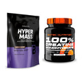 Masseaufbau-Set: BioTech Hyper Mass + Scitec Creatine Monohydrate – alle enthaltenen Artikel