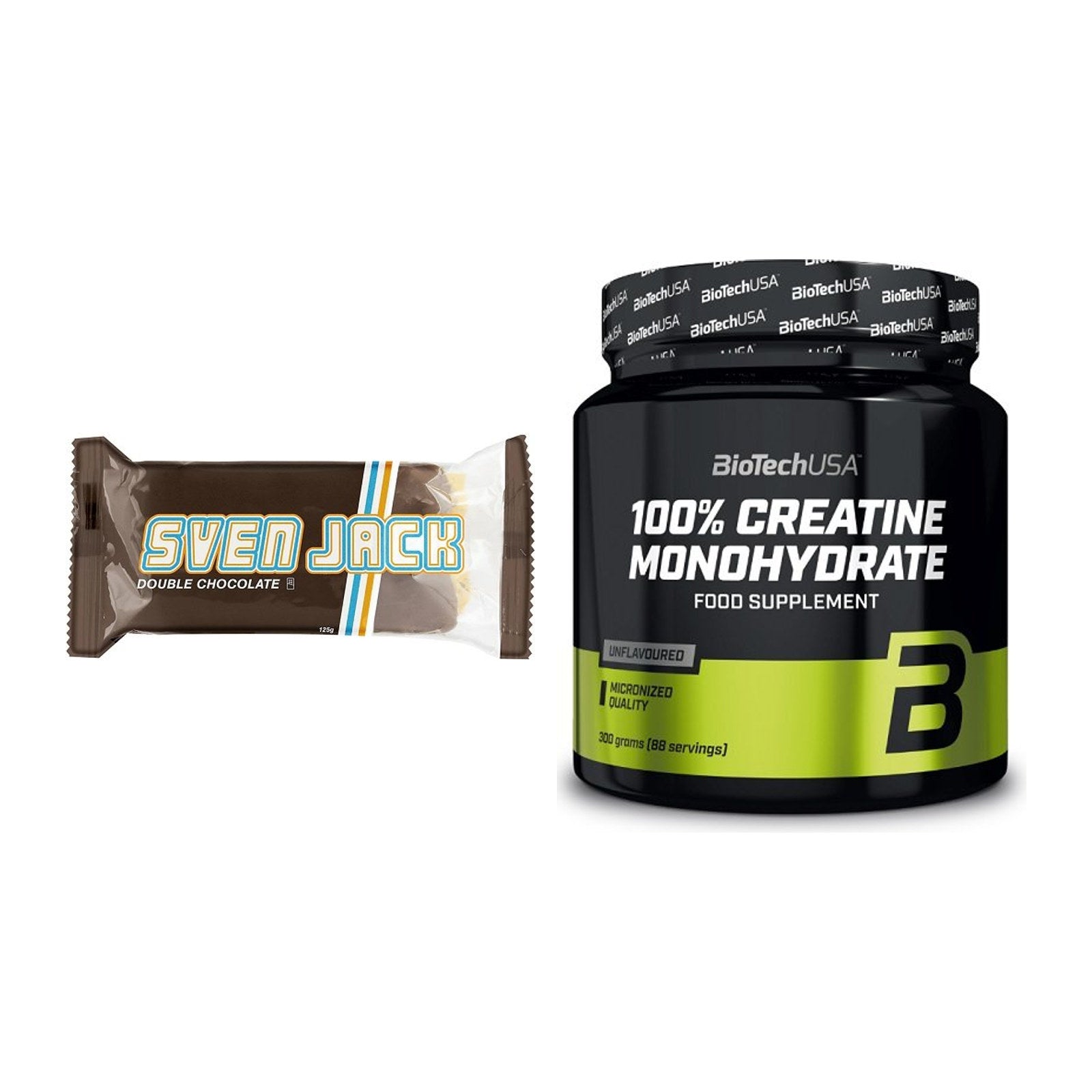 Masseaufbau-Set: Sven Jack (Energycake) 24 + BioTech Creatine – alle enthaltenen Artikel