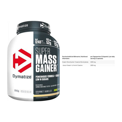Masseaufbau-Set: Dymatize Super Mass + INLEAD Creatine – alle enthaltenen Artikel