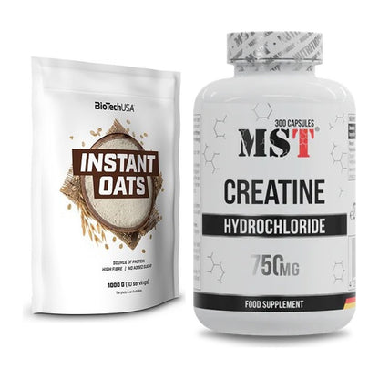 Masseaufbau-Set: BioTech Instant Oats + MST Creatine HCL – alle enthaltenen Artikel