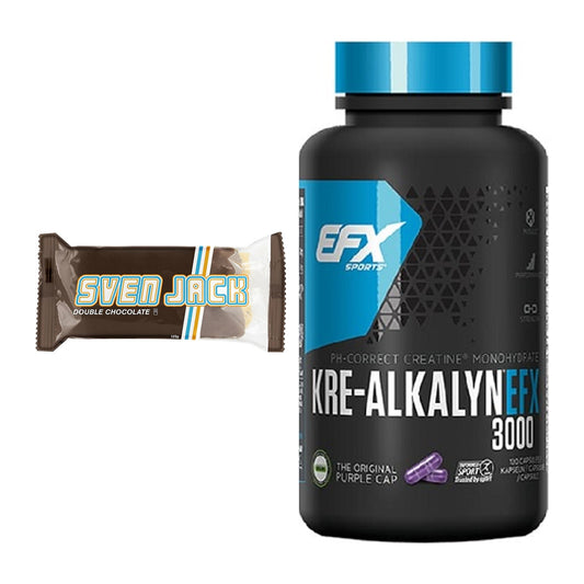 Masseaufbau-Set: Sven Jack (Energycake) + EFX Kre-Alkalyn 3000 – alle enthaltenen Artikel