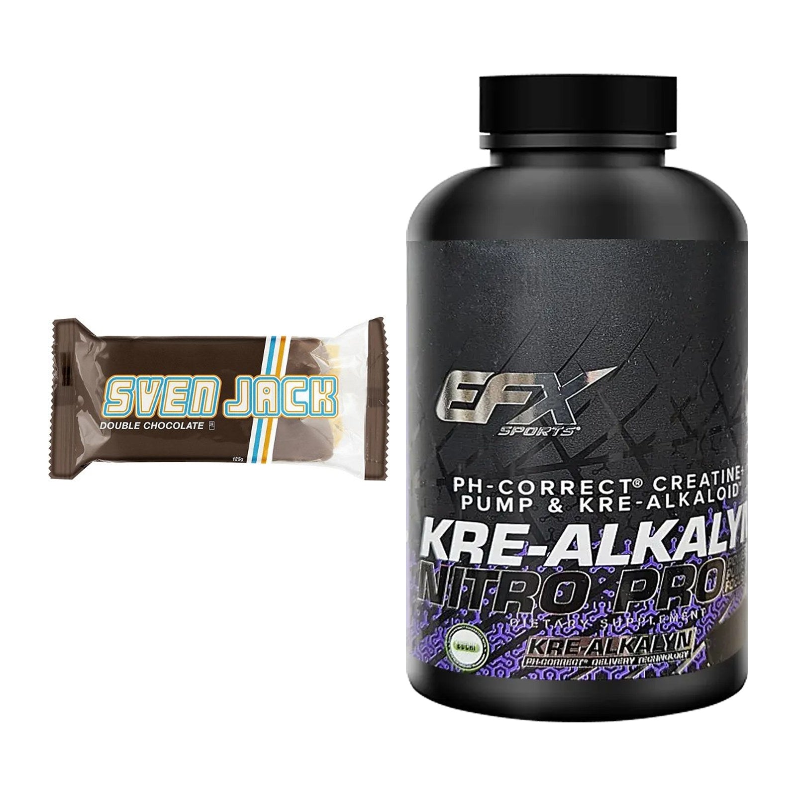 Masseaufbau-Set: Sven Jack (Energycake) 24 + EFX Kre-Alkalyn PRO 120 – alle enthaltenen Artikel