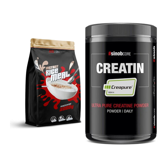 Masseaufbau-Set: Big Zone Rice Meal 3000g + Sinob Creatin CREAPURE – alle enthaltenen Artikel