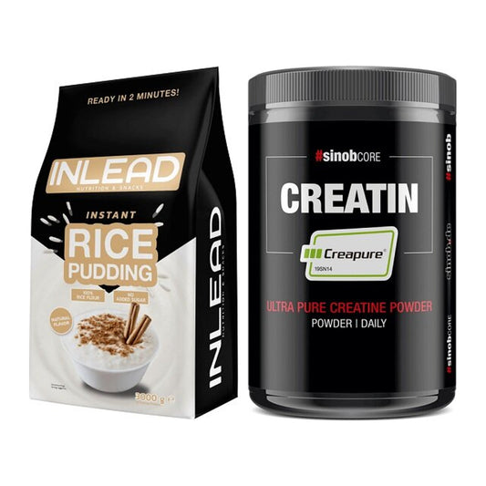 Masseaufbau-Set: INLEAD Instant Rice Pudding + Sinob Creatin CREAPURE – alle enthaltenen Artikel