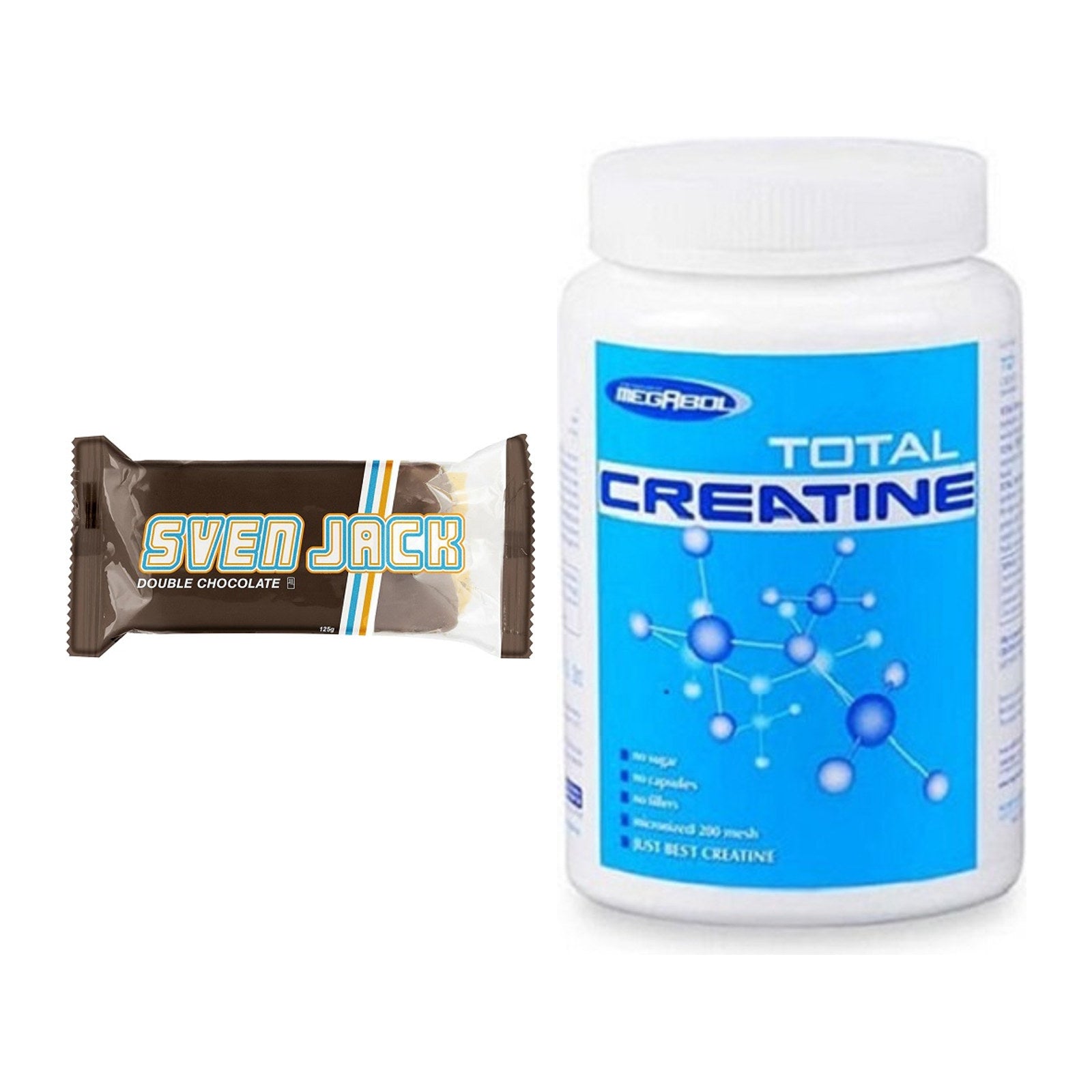Masseaufbau-Set: Sven Jack (Energycake) + Megabol Total Creatine – alle enthaltenen Artikel