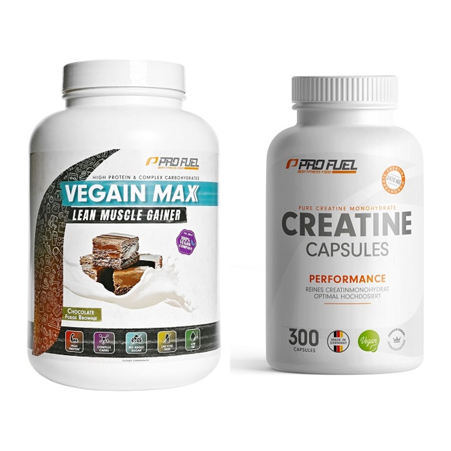 Masseaufbau-Set: ProFuel VEGAIN MAX Gainer + ProFuel Creatine – alle enthaltenen Artikel