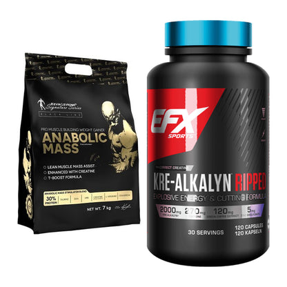 Masseaufbau-Set: Kevin Levrone Anabolic + EFX Kre-Alkalyn Ripped – alle enthaltenen Artikel