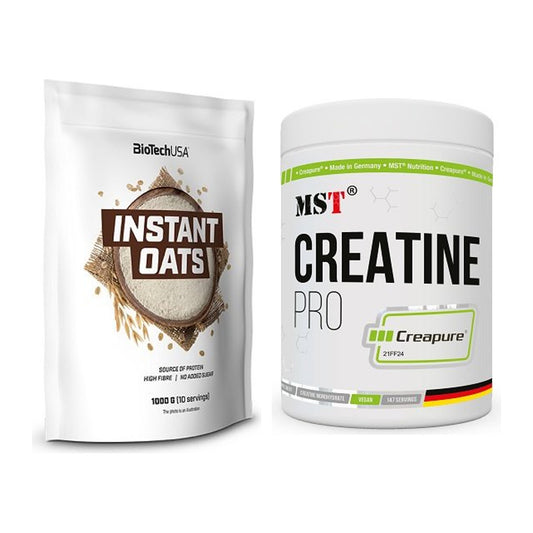 Masseaufbau-Set: BioTech Instant Oats + MST Creatin Pro CREAPURE – alle enthaltenen Artikel