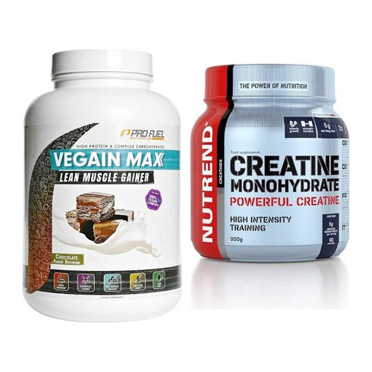 Masseaufbau-Set: ProFuel VEGAIN MAX Gainer + Nutrend Creatine – alle enthaltenen Artikel