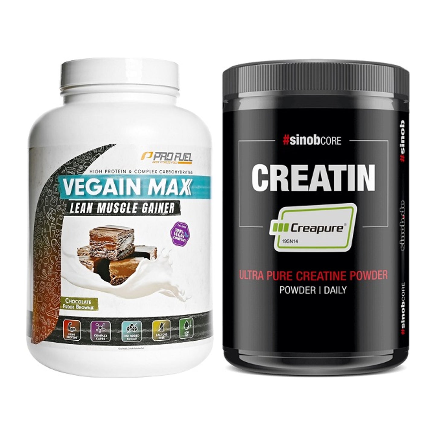 Masseaufbau-Set: ProFuel VEGAIN MAX Gainer + Sinob Creatin CREAPURE – alle enthaltenen Artikel