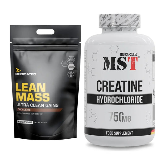 Masseaufbau-Set: Dedicated Lean Mass Gainer + MST Creatine HCL – alle enthaltenen Artikel