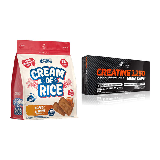 Masseaufbau-Set: Applied Nutrition Cream + Olimp Creatine Mega Caps – alle enthaltenen Artikel