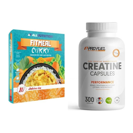Masseaufbau-Set: Allnutrition Fitmeal + ProFuel Creatine Monohydrate – alle enthaltenen Artikel