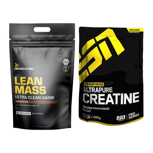 Masseaufbau-Set: Dedicated Lean Mass + ESN Ultrapure Creatine – alle enthaltenen Artikel