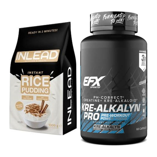 Masseaufbau-Set: INLEAD Instant Rice Pudding + EFX Kre-Alkalyn PRO – alle enthaltenen Artikel