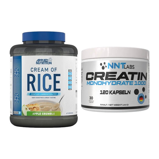 Masseaufbau-Set: Applied Nutrition Cream of Rice + NNT Creatin 1000 mg – alle enthaltenen Artikel