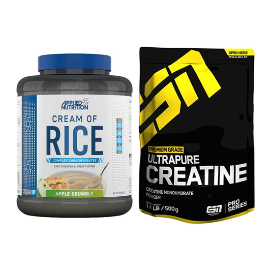 Masseaufbau-Set: Applied Nutrition Cream + ESN Ultrapure Creatine – alle enthaltenen Artikel