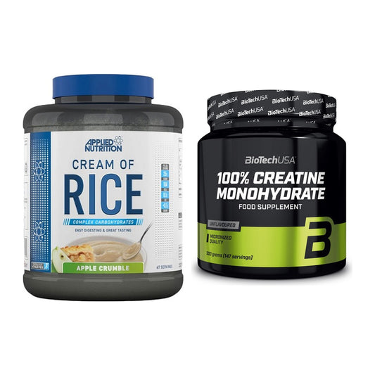 Masseaufbau-Set: Applied Nutrition Cream + BioTech Creatine – alle enthaltenen Artikel