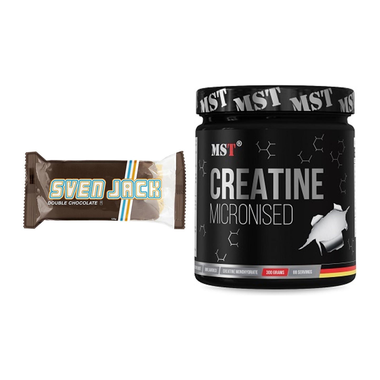 Masseaufbau-Set: Sven Jack (Energycake) + MST Creatin Monohydrate – alle enthaltenen Artikel
